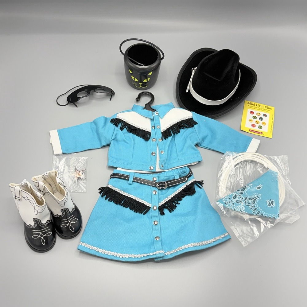 American Girl of Today Rootin' Tootin' Cowgirl Costume Outfit Complete w/ Pin